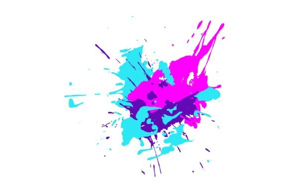Download Droped Colored Blots and Dots of Paint S - Blots Collection