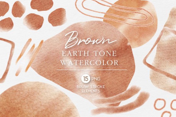 Download Brown Earth Tone Watercolor Brush Stroke - Stroke Collection