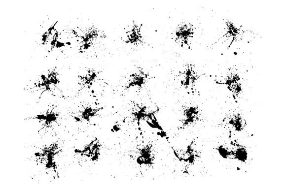 Download Grunge Liquid Blots Background Set - Blots Collection