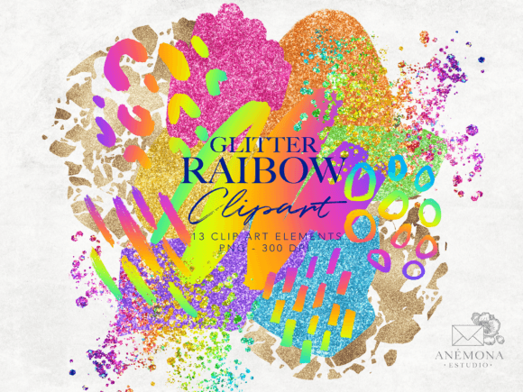 Download Rainbow Clipart - Modern Shapes - Premium Resources