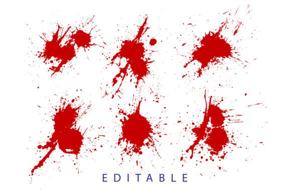 Download Ink Grunge Blood Vector Blots Background - Premium Resources