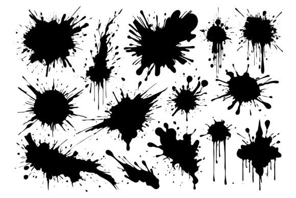 Download Scrawls and Blots Vector Illustrations - Blots Collection