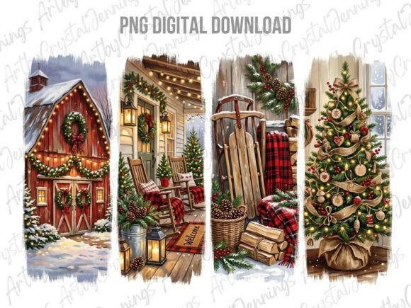 Download Rustic Christmas Brushstroke PNG - Stroke Collection