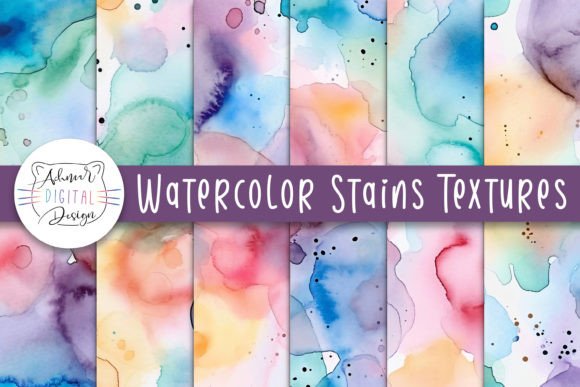 Download Watercolor Stains Textures - Texture Collection
