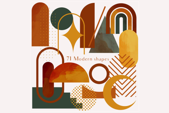 Download 71 Modern Shapes Clipart Illustrations - Premium Resources
