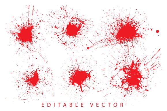 Download Ink Grunge Blood Vector Blots Background - Premium Resources